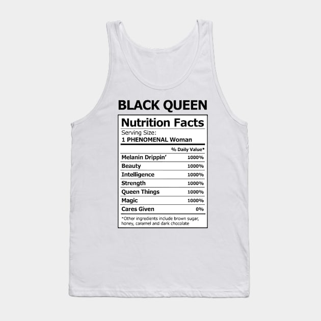 Black Queen Tank Top by Andreeastore  